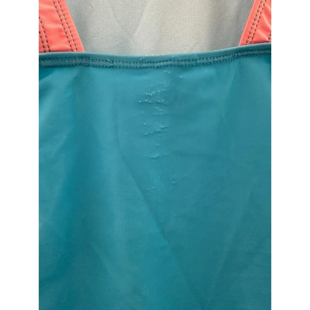 Disney Moana 2 Girls Blue One Piece Swimsuit Graphic Bathing Suit Size 7-8‎